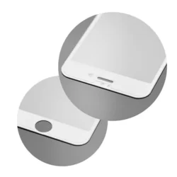 Üvegfólia iPhone SE 2020 - 5D full glue, kemény tokbarát fólia fehér kerettel-1