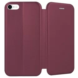 Telefontok iPhone 7 / 8 - Smart Diva burgundi mágneses könyvtok-1