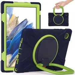 Tablettok Samsung Galaxy Tab A8 10.5 X200 / X205 - Tech-Protect X-Armor ütésálló, kitámasztható kék/zöld tablet tok-4