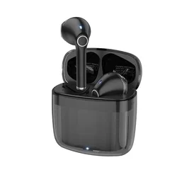Headset: HOCO EW15 - fekete bluetooth headset, töltő tokkal-3