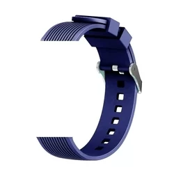 Samsung Galaxy Watch 4 42 okosóra szíj - DEVIA Deluxe kék szilikon szíj (20 mm szíj szélesség)-1
