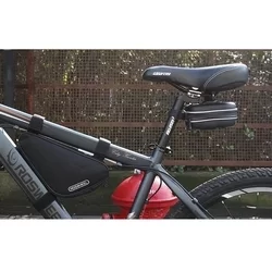 Biciklis tartó: Sahoo 13875-SA - Univerzális, vízálló kerékpárülésre szerelhető, fekete táska-1