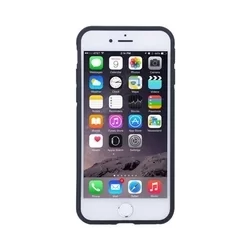 Telefontok iPhone SE3 2022 - átlátszó műanyag hátlap tok, fekete szilikon kerettel-1