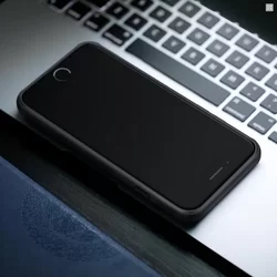 Telefontok iPhone SE3 2022 - Nillkin csúsztatható kameravédős fekete hátlap tok-5