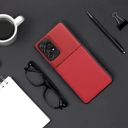 Telefontok Samsung Galaxy A53 5G - Elegance piros műanyag hátlap tok szilikon kerettel-2