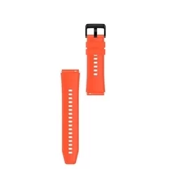 Huawei Watch GT / GT2 / GT2 Pro (46 mm) okosóra szíj - narancssárga szilikon (22 mm) sima kialakítás-3