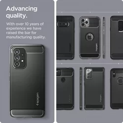 Telefontok Samsung Galaxy A53 5G - SPIGEN Rugged Armor fekete tok-5