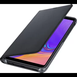 Telefontok Eredeti Samsung Galaxy A7 2018 - fekete kinyitható tok-3