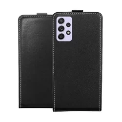 Samsung Galaxy A13 (A135F / A137F) Telefontok - Lefelé nyíló Flexi Fliptok fekete-1