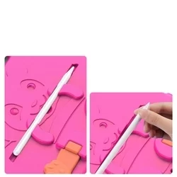 Tablettok iPad Air 5 (2022, 10,9 coll) - Dux Ducis Panda - pink, kitámasztható tablet tok-3