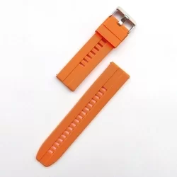 Samsung Galaxy Watch 3 (45 mm) okosóra szíj - narancssárga szilikon (22 mm)-1