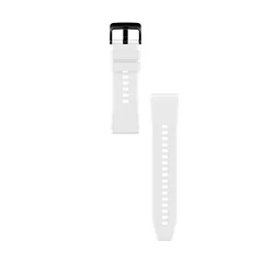 Huawei Watch GT3 (46 mm) okosóra szíj - fehér szilikon (22 mm) sima kialakítás-5