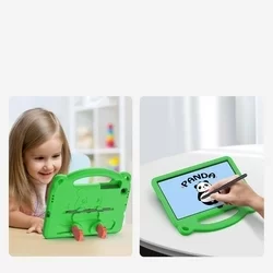 Tablettok Samsung Galaxy Tab S6 Lite 2020 /2022 (SM-P610, SM-P615, SM-P613, SM-P619) - Dux Ducis Panda - zöld, kitámasztható tablet tok-2