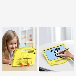 Tablettok Samsung Galaxy Tab S6 Lite 2020 /2022 (SM-P610, SM-P615, SM-P613, SM-P619) - Dux Ducis Panda - sárga, kitámasztható tablet tok-6