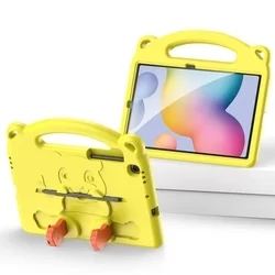 Tablettok Samsung Galaxy Tab S6 Lite 2020 /2022 (SM-P610, SM-P615, SM-P613, SM-P619) - Dux Ducis Panda - sárga, kitámasztható tablet tok-7