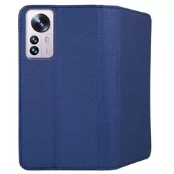 Telefontok Xiaomi 12 Pro - kék mágneses szilikon keretes könyvtok-2