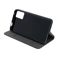 Telefontok Xiaomi 12 5G - Smart Magnetic fekete szilikon keretes mágneses könyvtok-4