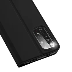 Telefontok Xiaomi Redmi Note 11 - Dux Ducis fekete flipcover tok-2