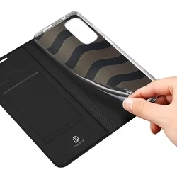 Telefontok Xiaomi Redmi Note 11 - Dux Ducis fekete flipcover tok-5
