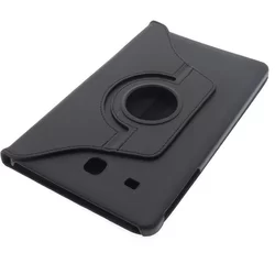 Tablettok Lenovo Tab3 7.0 collos - fekete fordítható műbőr tablet tok-1