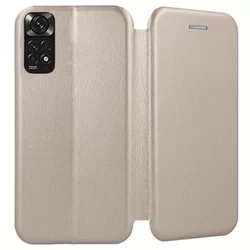 Xiaomi Redmi Note 11 Telefontok - Smart Diva arany mágneses könyvtok-1