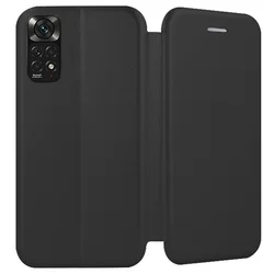 Xiaomi Redmi Note 11 Telefontok - Smart Diva fekete mágneses könyvtok-1