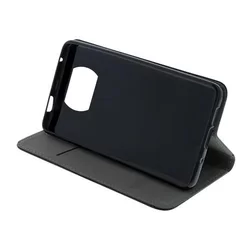 Telefontok Xiaomi Poco X3 NFC / Poco X3 Pro - Smart Magnetic fekete szilikon keretes mágneses könyvtok-3