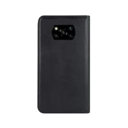Telefontok Xiaomi Poco X3 NFC / Poco X3 Pro - Smart Magnetic fekete szilikon keretes mágneses könyvtok-1
