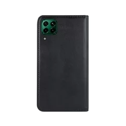 Telefontok Huawei P40 Lite - Smart Magnetic fekete szilikon keretes mágneses könyvtok-1