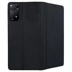 Telefontok Xiaomi Redmi Note 11 Pro / Note 11 Pro 5G - fekete mágneses szilikon keretes könyvtok-2