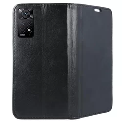 Telefontok Xiaomi Redmi Note 11 Pro / Note 11 Pro 5G - Smart Magnetic fekete szilikon keretes mágneses könyvtok-2