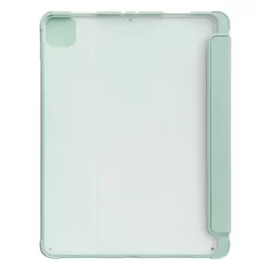 Tablettok iPad Pro 11 (2020) - zöld smart case, átlátszó hátlappal, ceruza tartóval-1