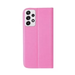 Telefontok Samsung Galaxy A53 5G - Senseo pink mágneses szilikon keretes könyvtok-1