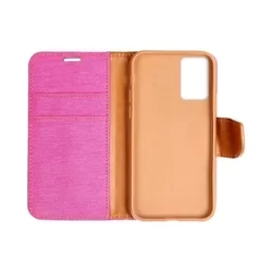 Telefontok Samsung Galaxy A53 5G - Canvas pink mágneses szilikon keretes könyvtok-3