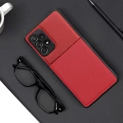 Samsung Galaxy A13 (A135F / A137F) Telefontok - Elegance piros műanyag hátlap tok szilikon kerettel-2