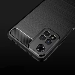 Telefontok Xiaomi Redmi Note 11 PRO+ PLUS 5G - Carbon Fiber fekete szilikon tok-4
