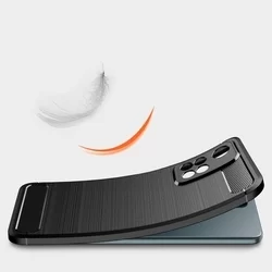 Telefontok Xiaomi Redmi Note 11 PRO+ PLUS 5G - Carbon Fiber fekete szilikon tok-5