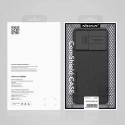 Telefontok XIAOMI POCO X4 PRO 5G - Nillkin csúsztatható kameravédős fekete hátlap tok-11