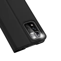 Telefontok Xiaomi Redmi Note 11 Pro+ Plus 5G - Dux Ducis fekete kinyitható tok-3