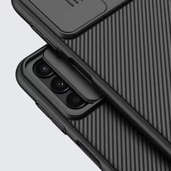 Telefontok Samsung Galaxy A13 (A135F / A137F) - Nillkin csúsztatható kameravédős fekete hátlap tok-3