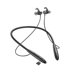 Headset: Hoco ES61 - fekete stereo sport bluetooth headset fülhallgató, MicroSD porttal-1