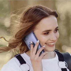 Telefontok Samsung Galaxy A33 5G - Forcell SILICONE RING lila tok kitámasztóval-2