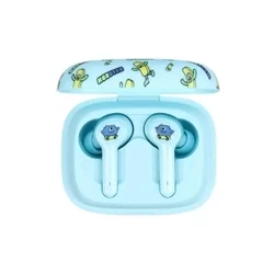 Headsett: Jellie Monster 06BT - kék/mintás vezeték nélküli stereo headset, töltőtokkal-2