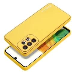 Telefontok Samsung Galaxy A33 5G - Forcell műbőr hátlap tok, sárga-1
