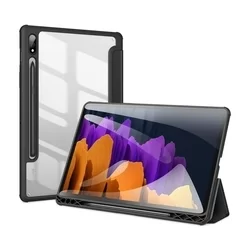 Tablettok Samsung Galaxy Tab S7 11,0 coll (SM-T870, SM-T875) - DUX DUCIS TOBY fekete ütésálló tok-5