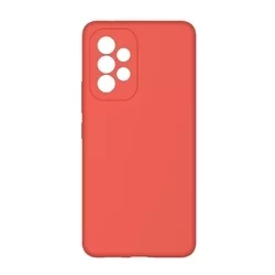 Telefontok Samsung Galaxy A73 5G - piros szilikon hátlap tok-1