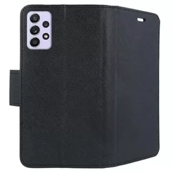 Samsung Galaxy A33 5G Telefontok - Fancy fekete mágneses szilikon keretes könyvtok-2