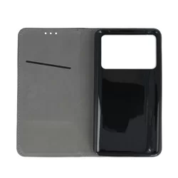 Telefontok Xiaomi Poco X4 Pro 5G - Smart Magnetic fekete szilikon keretes mágneses könyvtok-2