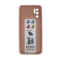 Telefontok Xiaomi Redmi Note 10 5G / Xiaomi Poco M3 Pro 5G - pink gyűrűs, kitámasztható szilikon hátlap tok-1