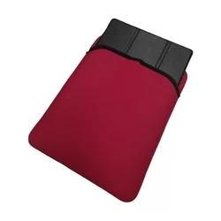 Tablettok Univerzális - Neoprén beledugós, kifordítható fekete,piros tablet tok (7-10 coll)-5
